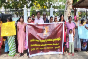 பௌத்த பிக்குவால் பாலியல் வன்கொடுமைக்கு உள்ளாக்கப்பட்ட சிறுமிக்கு நீதி கோரி முல்லைத்தீவில் போராட்டம்!