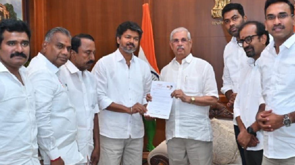 தமிழக வெற்றி கழகத் தலைவர் விஜய்க்கு ஆட்சி அமைக்க முறைப்படி அழைப்பு!