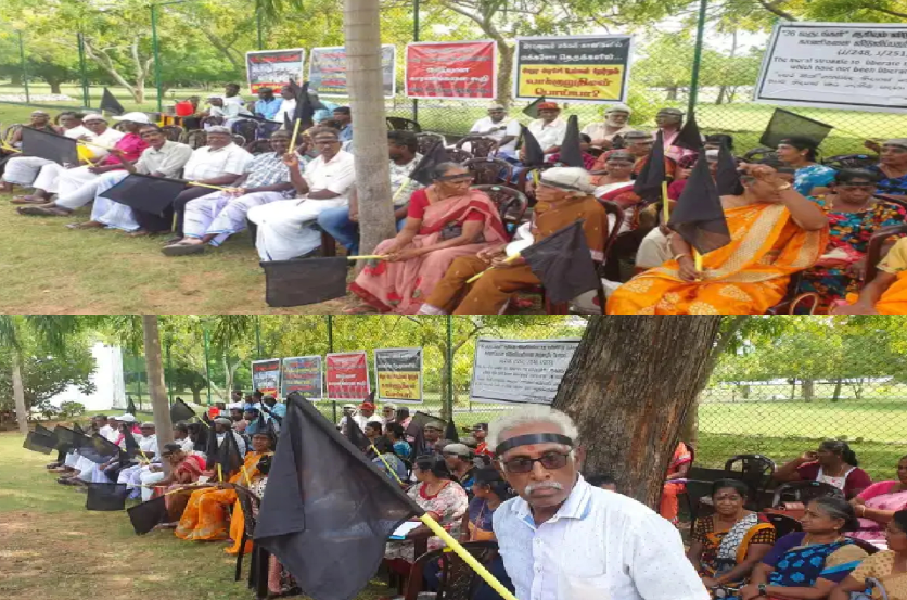 காணிகளை விடுவிக்க கோரி யாழ் வலி. வடக்கில் போராட்டம்!