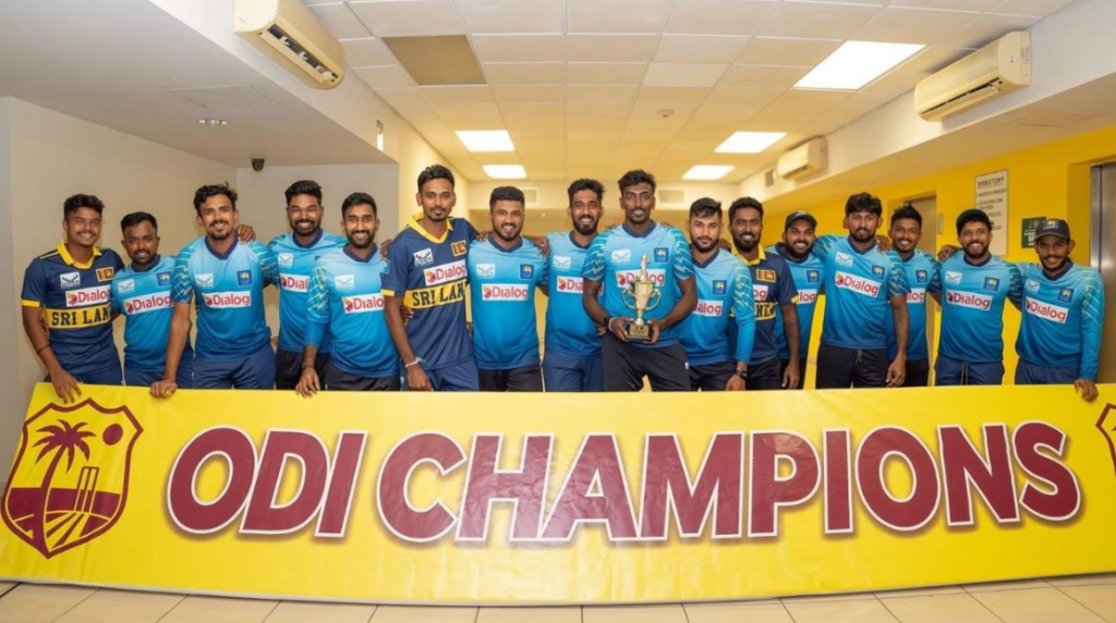 மேற்கிந்திய தீவுகளுக்கு எதிரான ஒருநாள் தொடரை கைப்பற்றிய இலங்கை அணி!