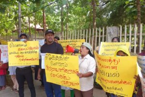 யாழ் பல்கலையில் முன்னெடுக்கப்பட்ட போராட்டம்!