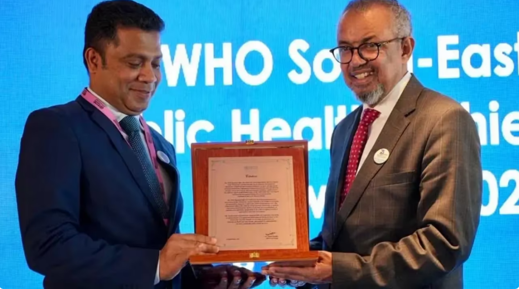 உலக சுகாதார அமைப்பு இலங்கைக்கு சிறப்பு சான்றிதழ் வழங்கி கௌரவம்!