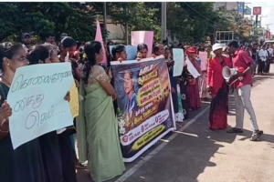 உருத்திரபுரம் பகுதியில் 17 வயது சிறுமி உயிரிழந்த சம்பவம்- நீதி கோரி கவனயீர்ப்புப் போராட்டம்!